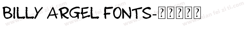 Billy Argel Fonts字体转换